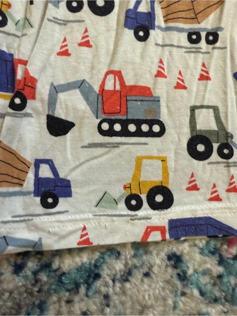Little Sleepies Construction Truck Print Pajamas